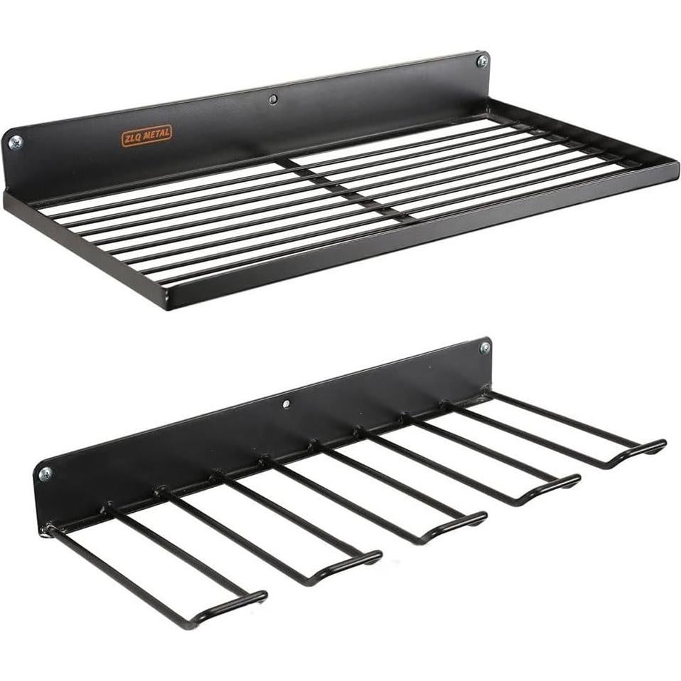 Organizador de Herramientas de Pared TRUELAND - Estante Metálico para 4 Taladros y Accesorios