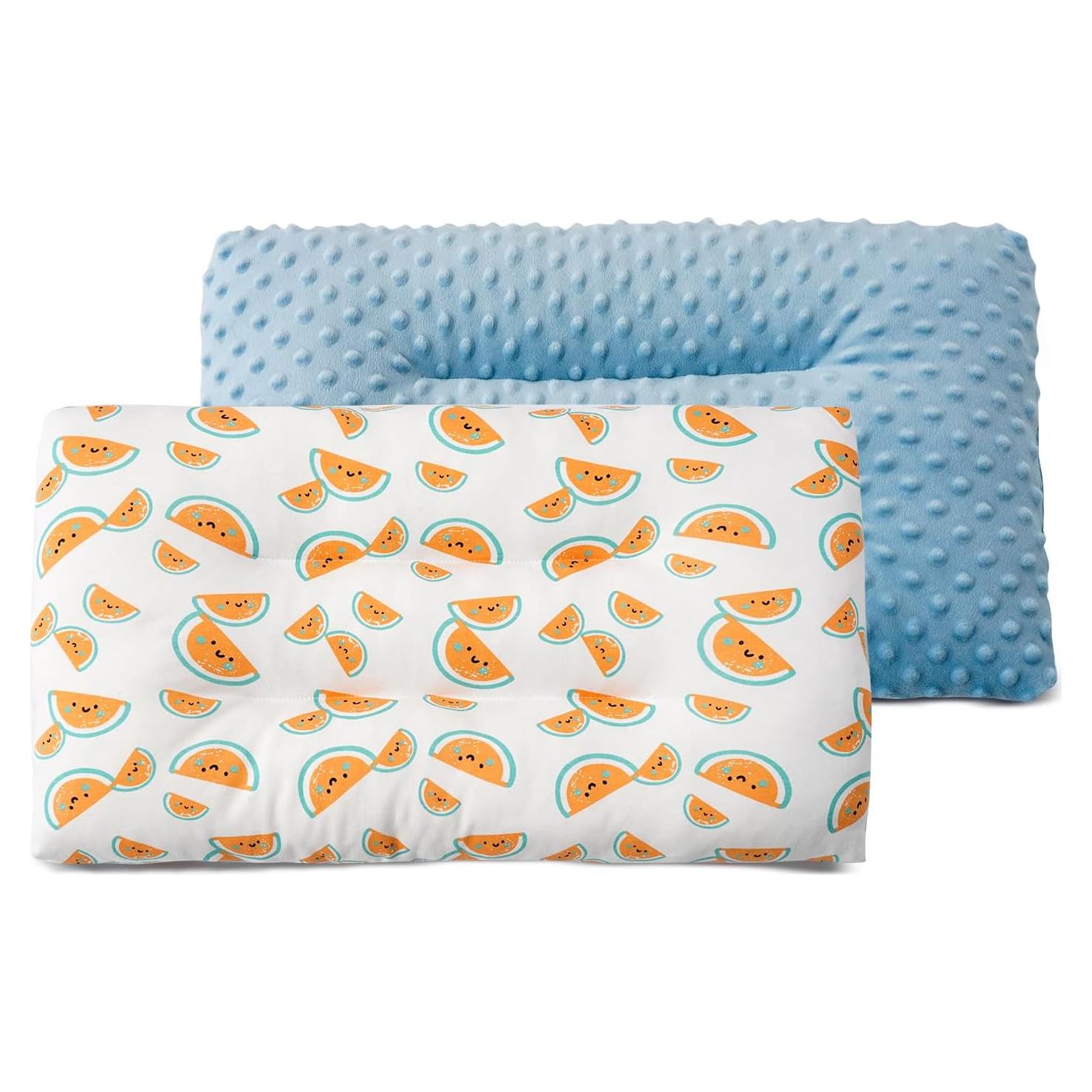 Almohada para Niños RESTIRY 48x28 cm Algodón Transpirable Azul