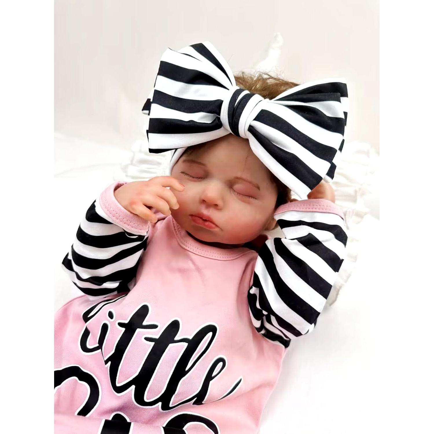 Conjunto Gown Bebé Niña Algodón Suave Rosa 0-3 Meses