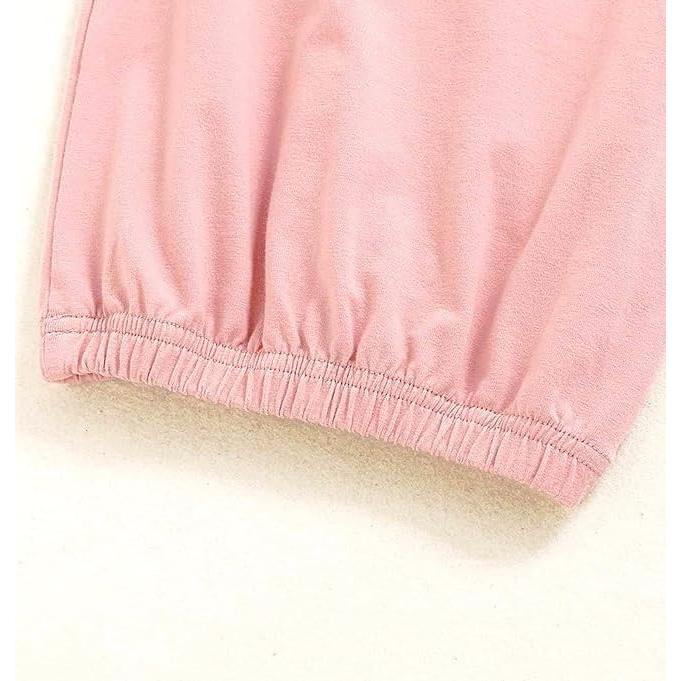 Conjunto Gown Bebé Niña Algodón Suave Rosa 0-3 Meses