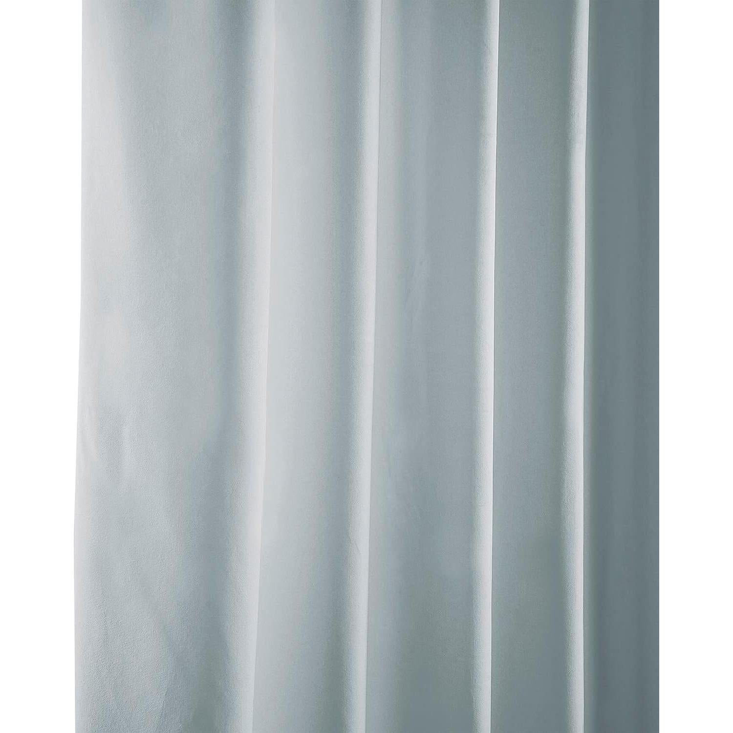 Cortina de Terciopelo HPD 50x213 cm Azul Acuario Oscurecedora