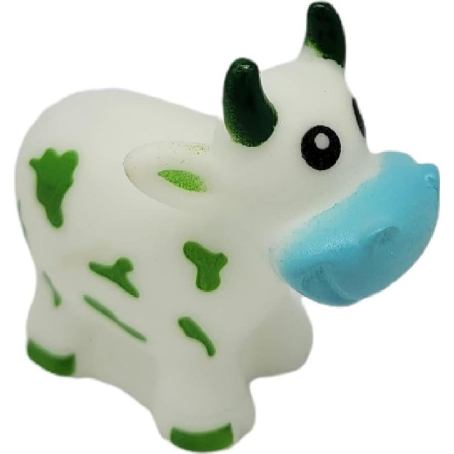 Vacas de goma coloridas que lanzan agua - Juguete de baño 12 unidades