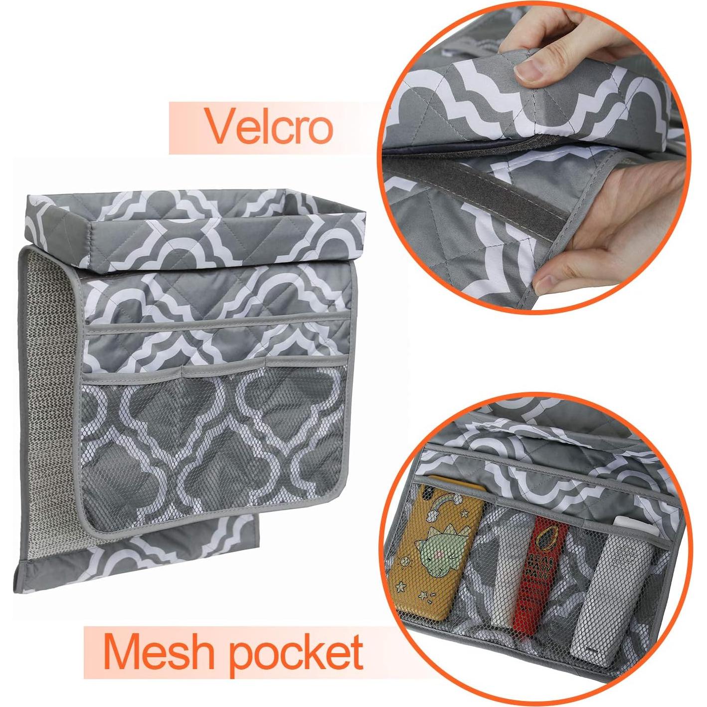 Organizador de reposabrazos MDSTOP Gris 81x33 cm con bandeja