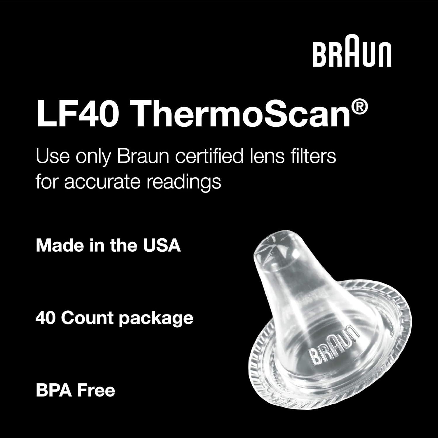 Filtros de Lente Braun ThermoScan 40 Cubiertas Desechables