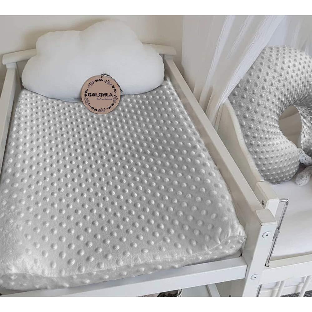 Funda de Cambiador Owlowla Minky Suave Negra 40x81 cm