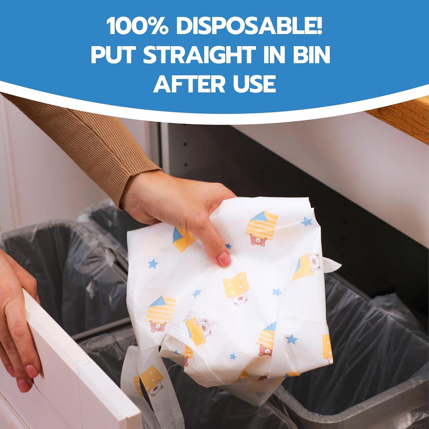 Baberos Desechables Eli con Amor - Manga Larga Oso Feliz (10 Pzs)