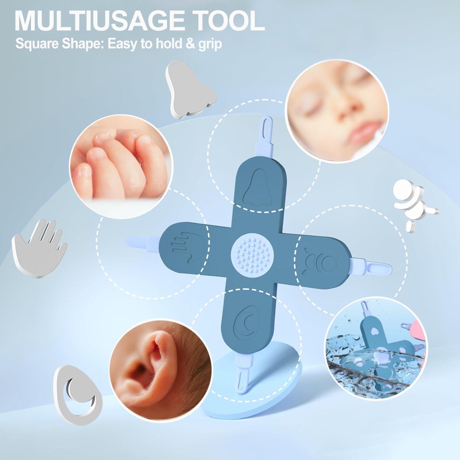 Royal Angels Kit 4-en-1 Limpiador Bebés Nariz Uñas Oído