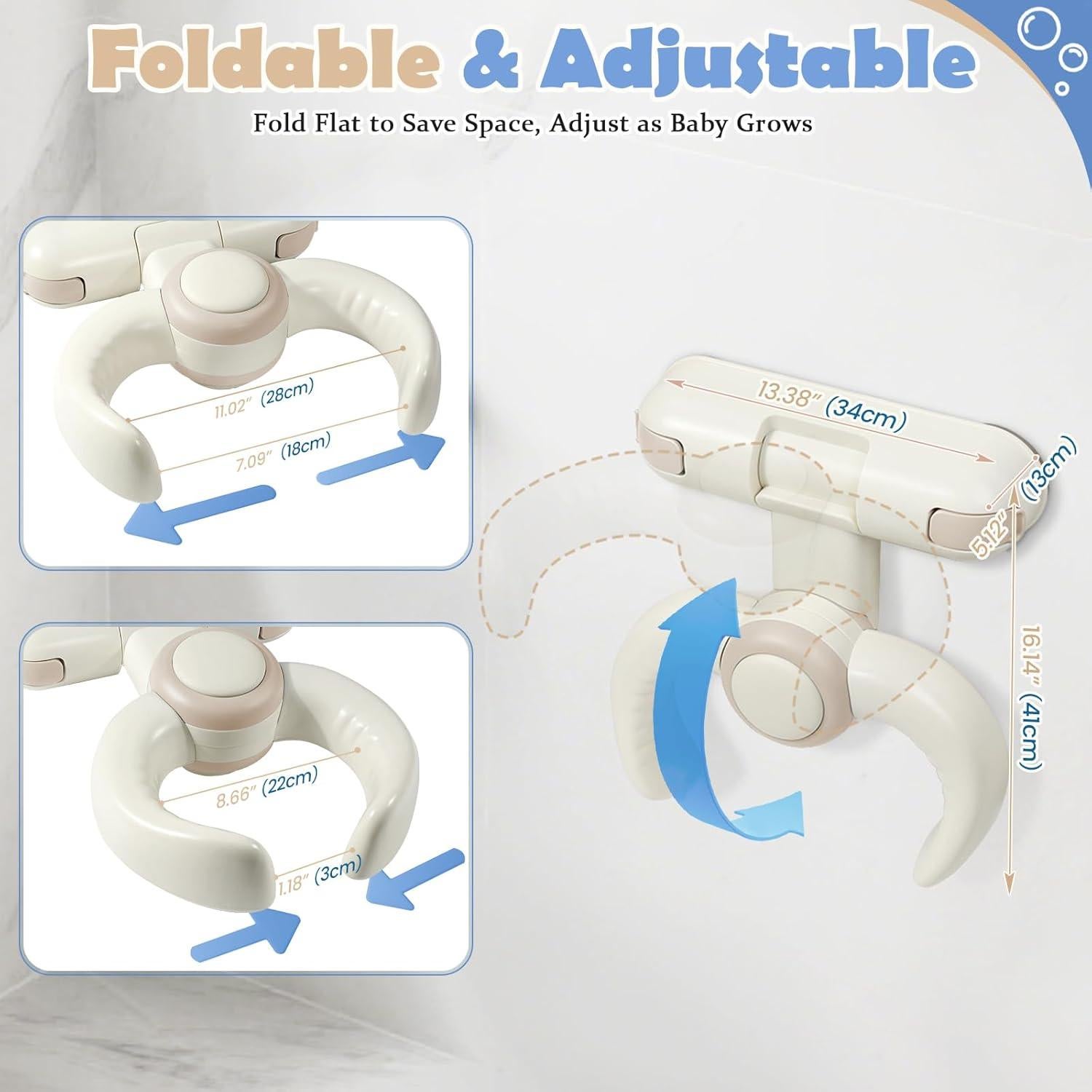 Soporte de Ducha para Bebé IvyWind Plegable Marrón 6-36 Meses