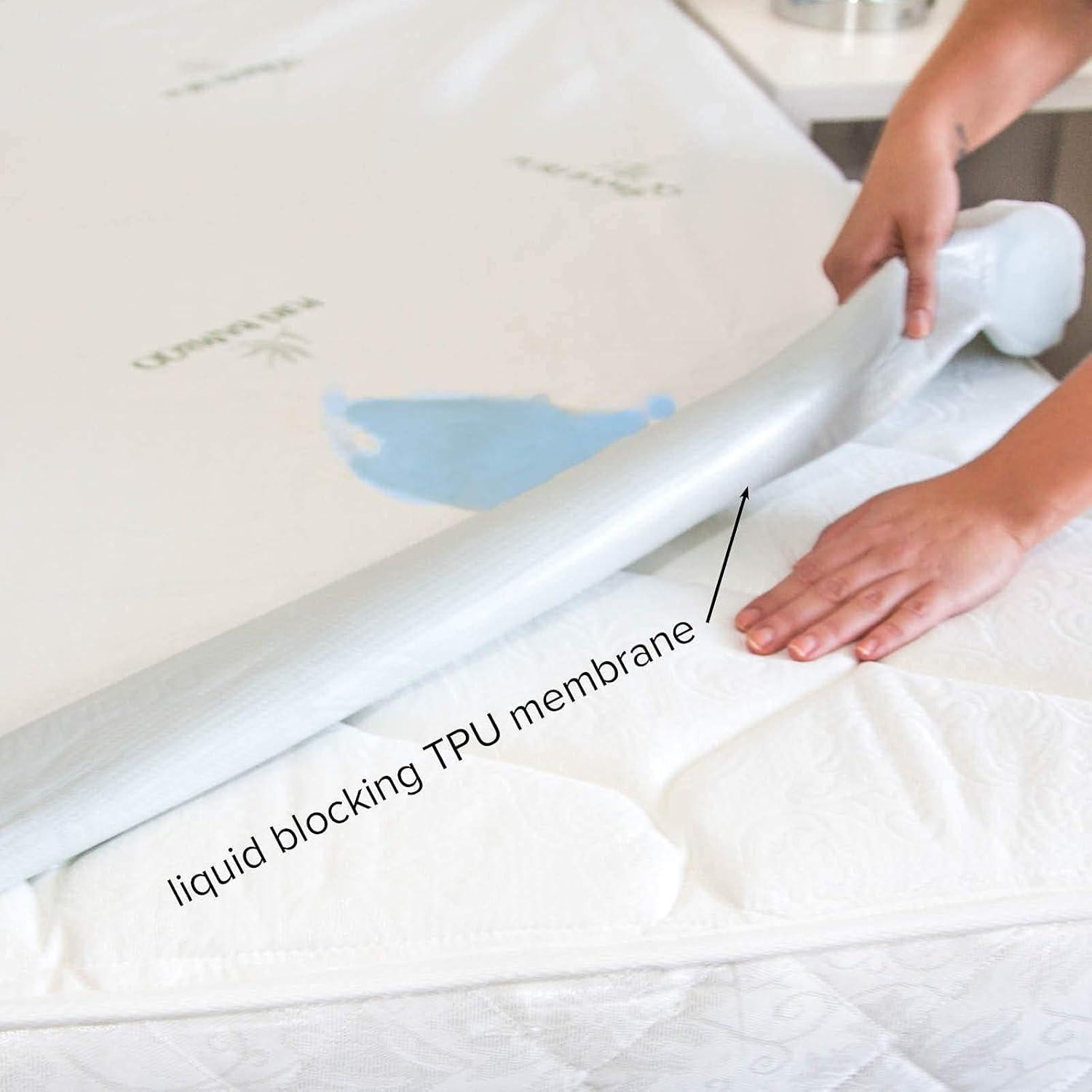 Protector de Colchón Completo Pure Bamboo Impermeable 137x191 cm