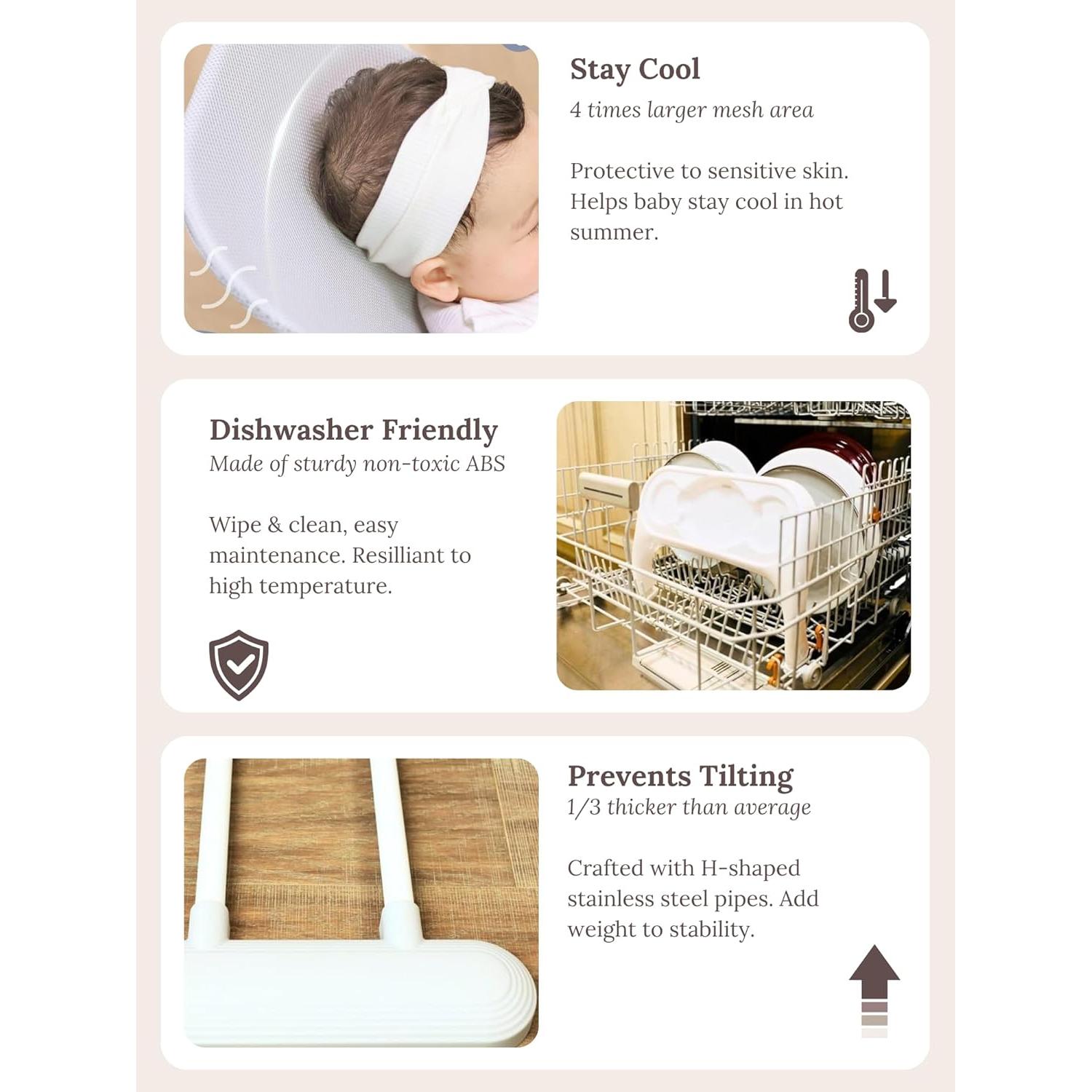 CuddoBaby Rebotador 4-en-1 para Bebés Azul - Plegable y Ajustable