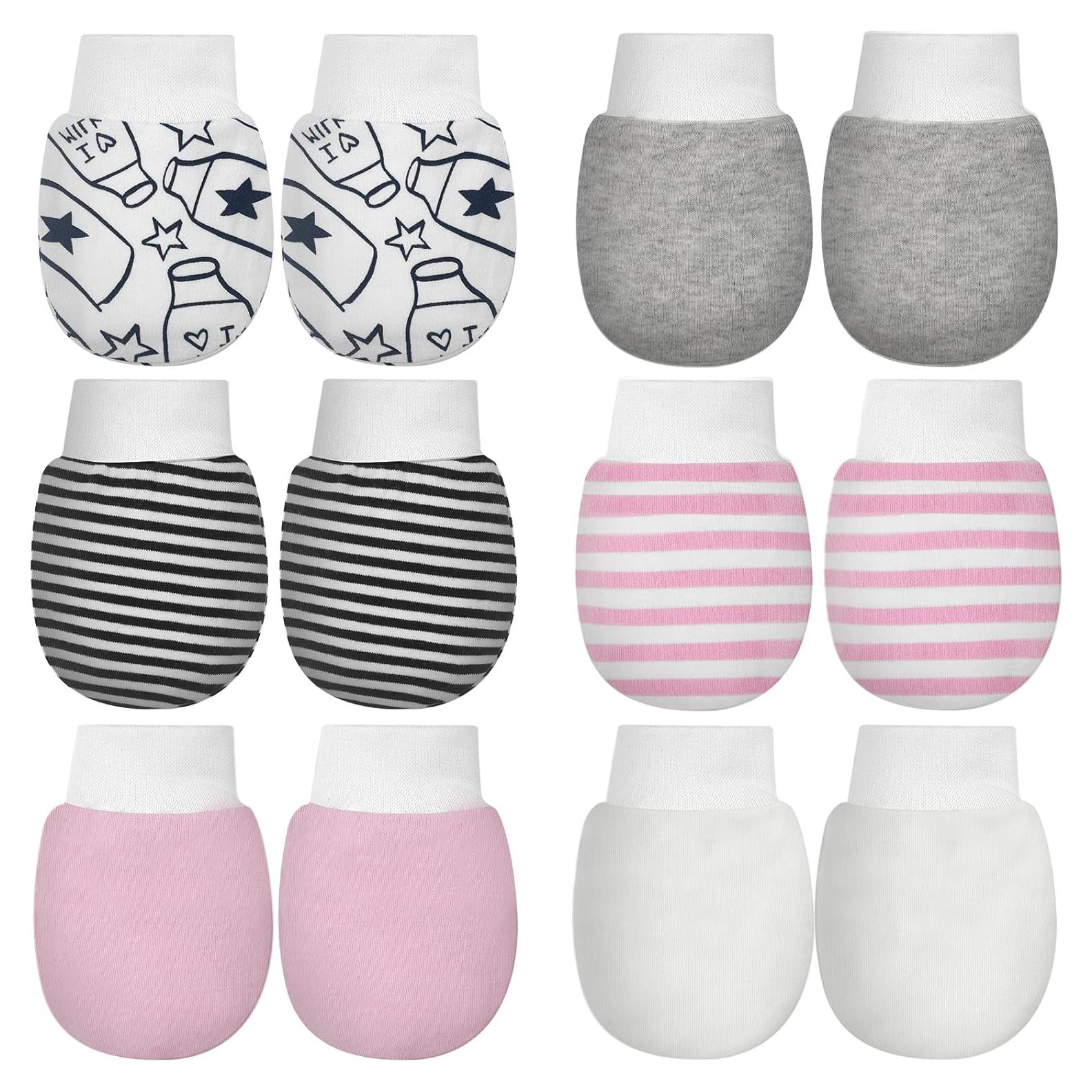 Manoplas Antirrasguños para Bebés ONESING - 6 Pares Multicolor