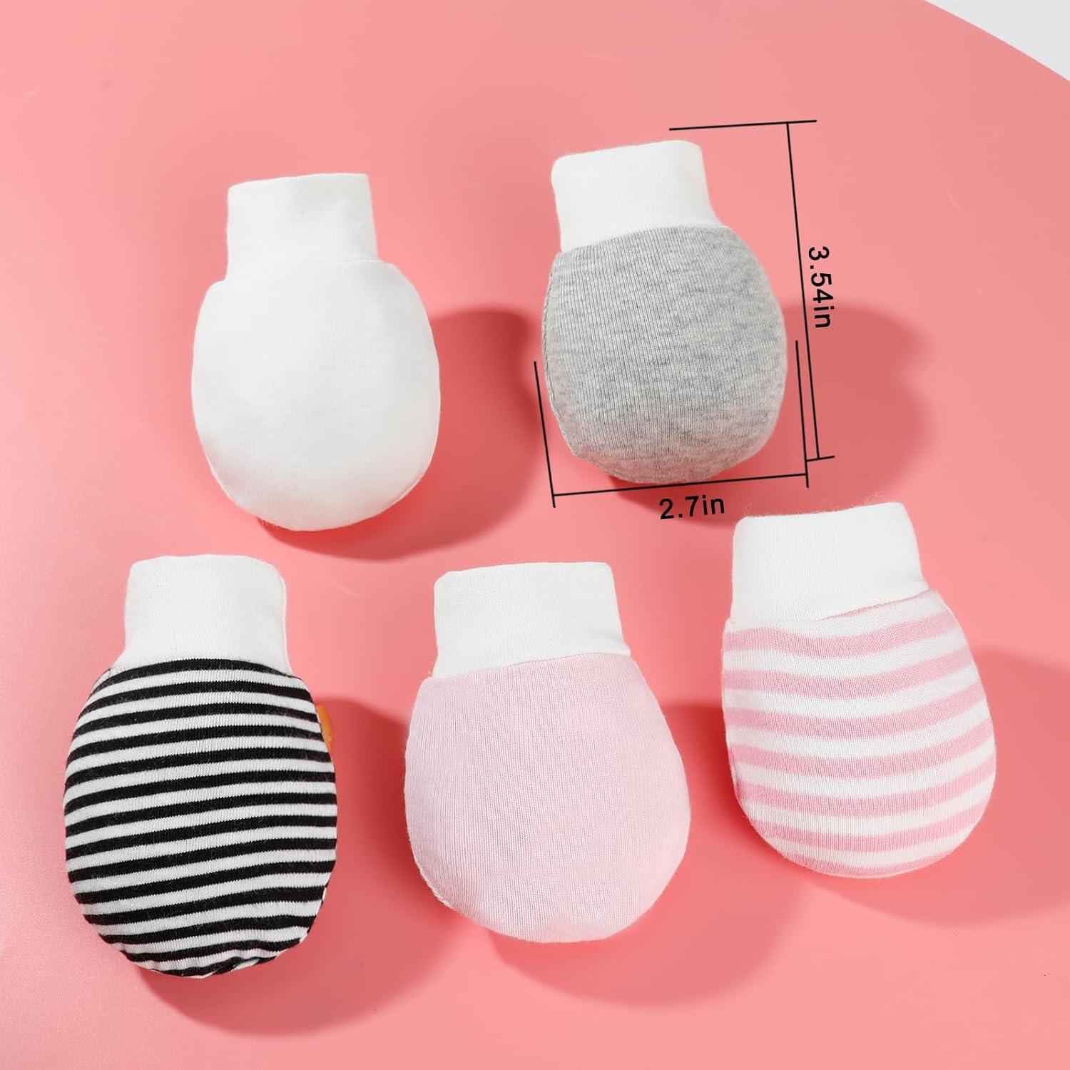 Manoplas Antirrasguños para Bebés ONESING - 6 Pares Multicolor