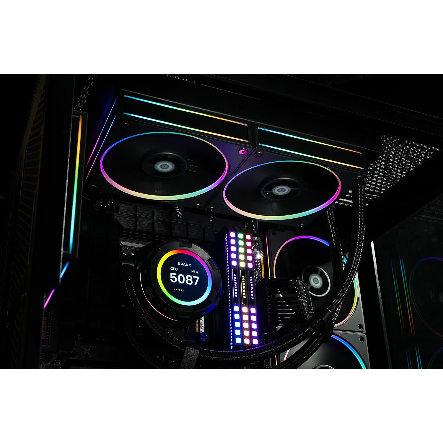 Enfriador Líquido AIO ID-COOLING SL240 240mm ARGB LCD 2.1"