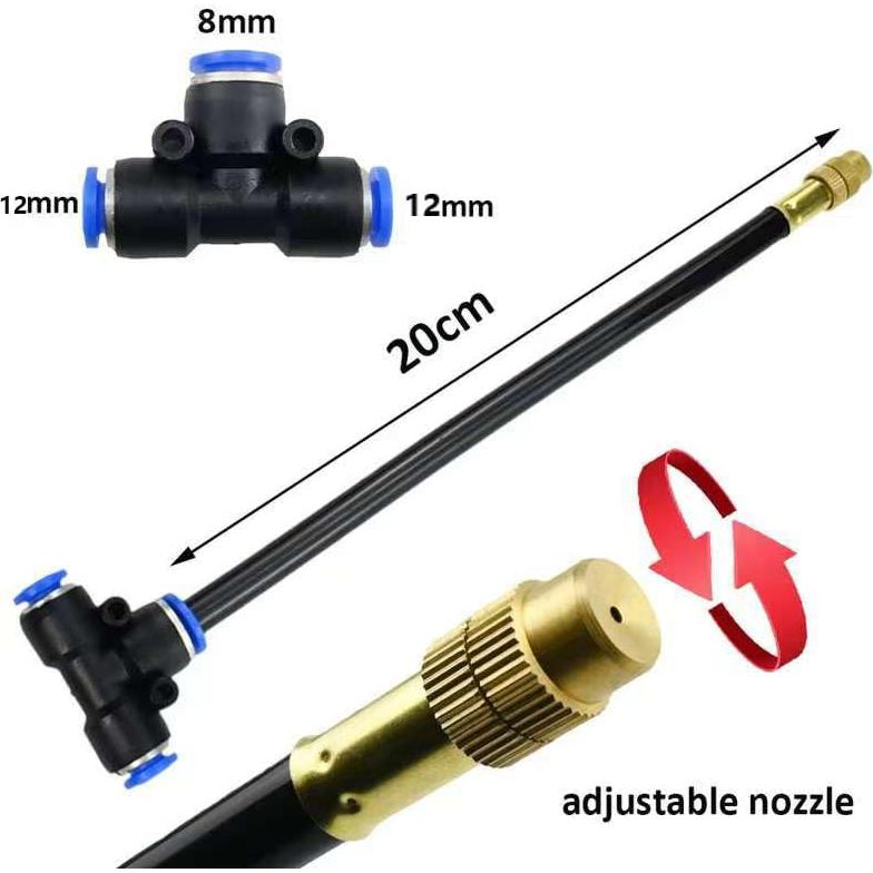 Kit de Riego por Goteo YLYMNHCY 15 Boquillas Ajustables 360°