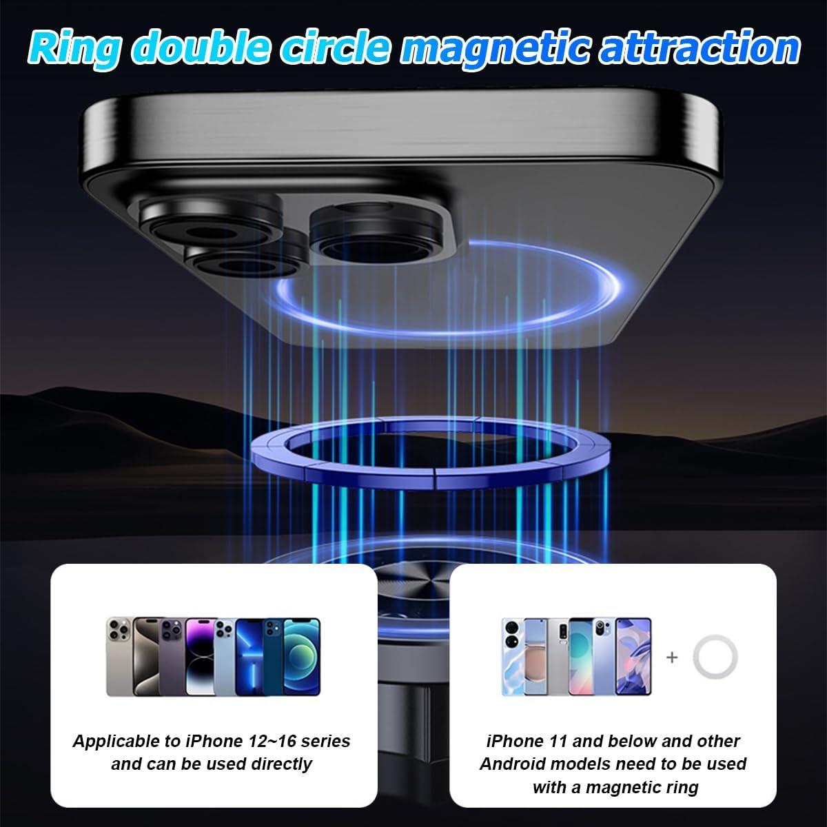 Soporte Magnético para Teléfono de Coche Mandark, Negro