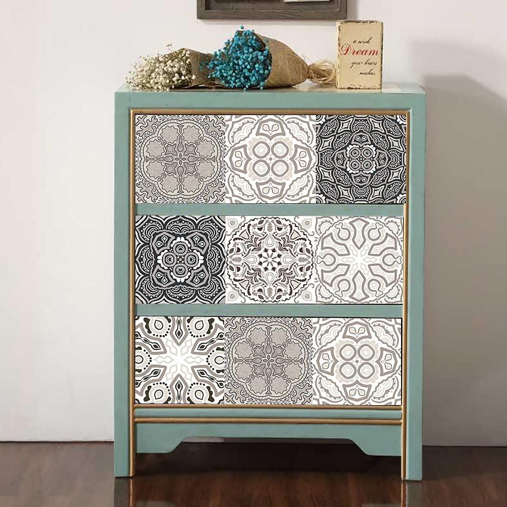 25 Calcomanías de Azulejos Marroquíes Jacklove 10x10cm Impermeables