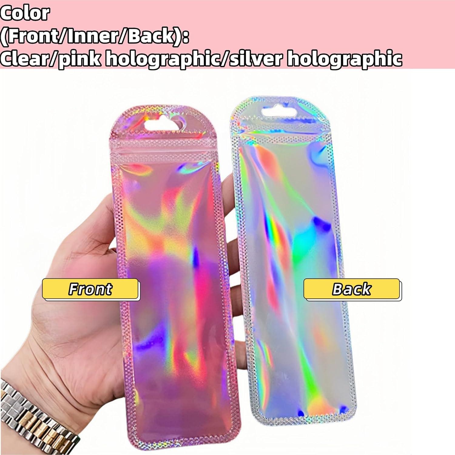 Bolsas de Plástico Holográficas Reutilizables FERENLI 100 Pcs