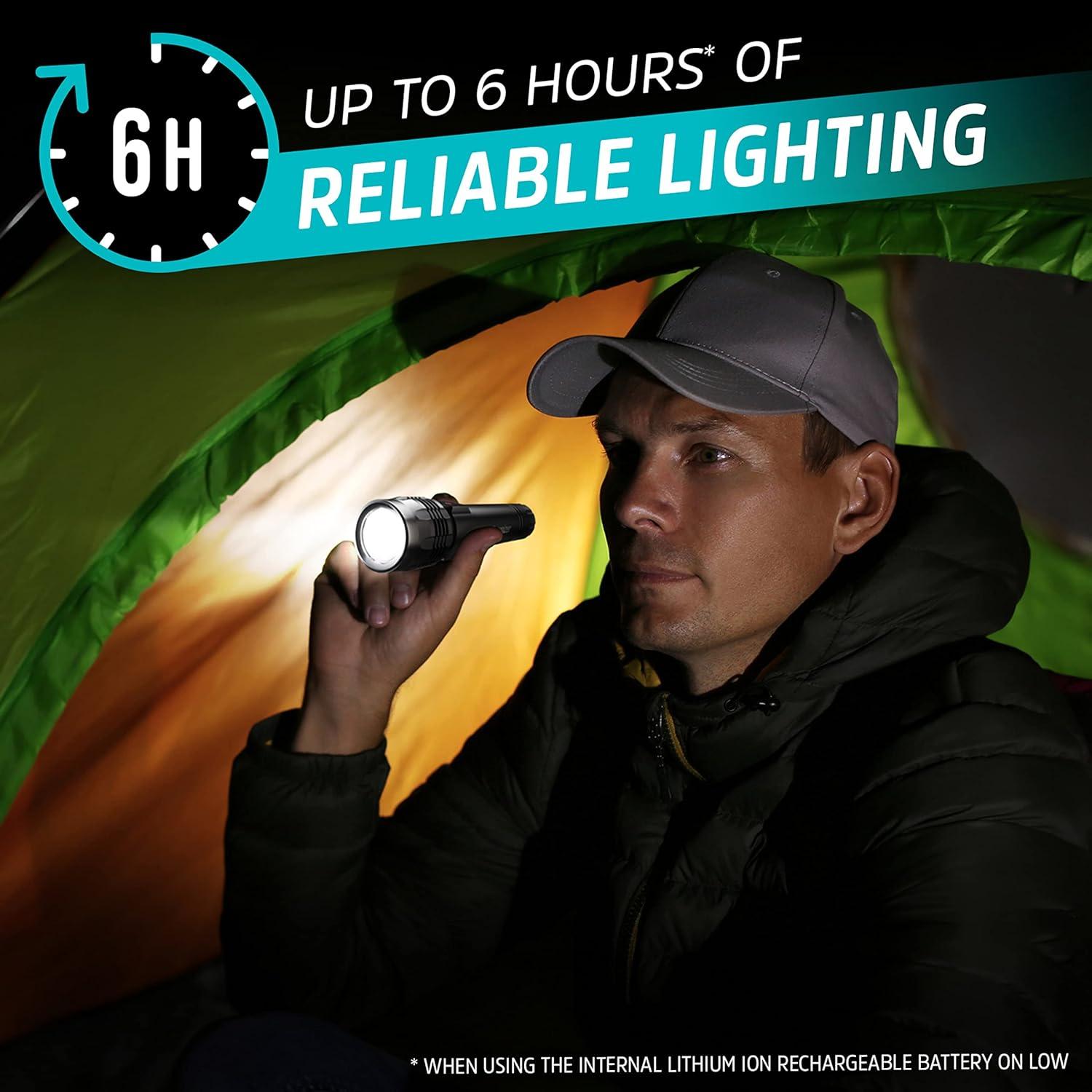 Linterna LED Recargable Energizer X1000, 1000 Lúmenes, IPX4