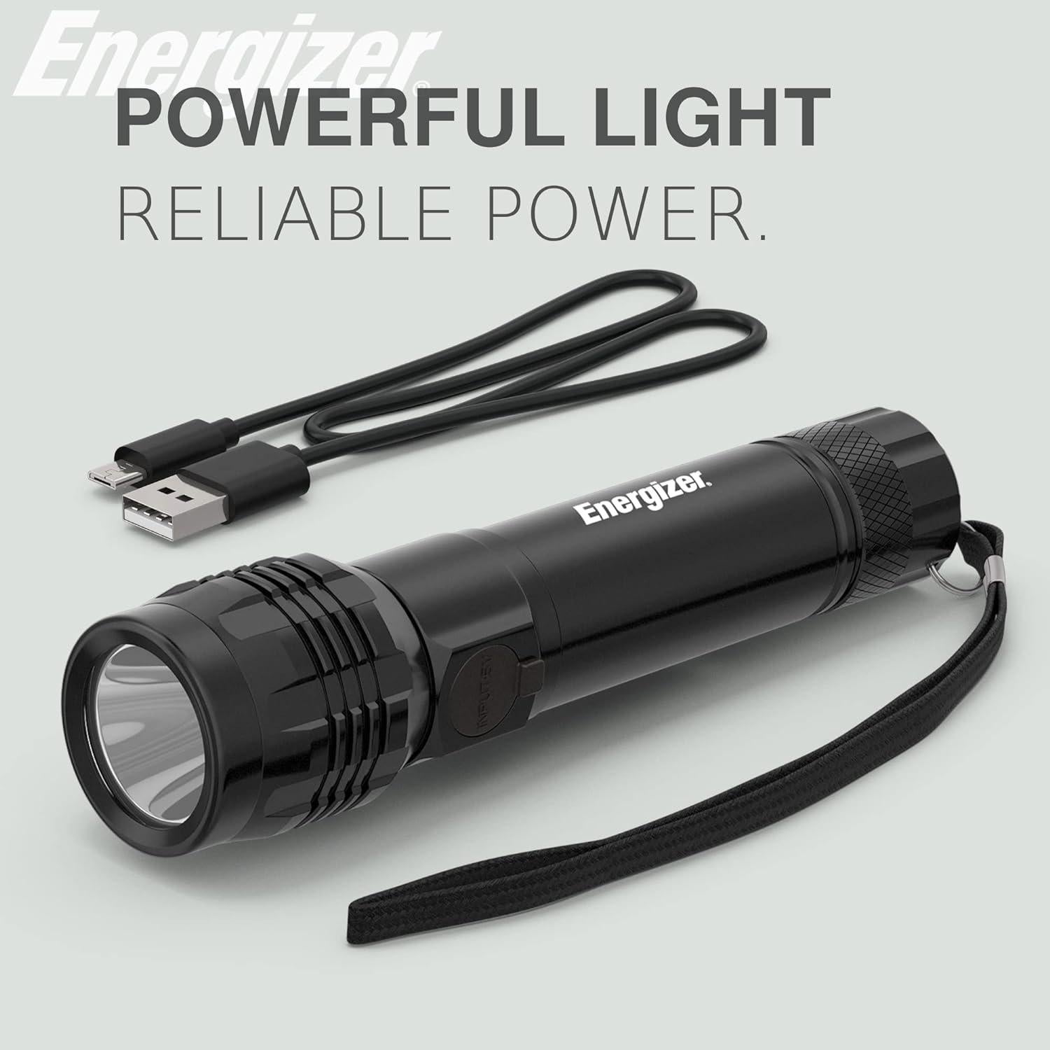 Linterna LED Recargable Energizer X1000, 1000 Lúmenes, IPX4