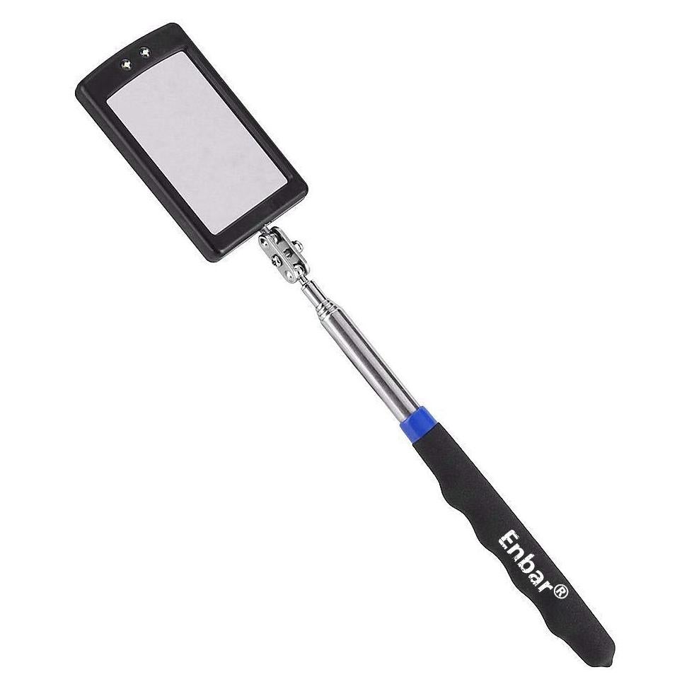 Espejo de Inspección Iluminado Telescópico Enbar 34 cm
