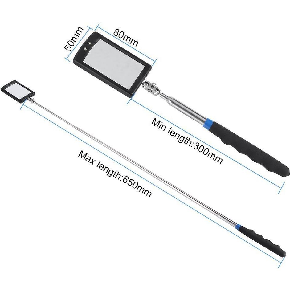 Espejo de Inspección Iluminado Telescópico Enbar 34 cm