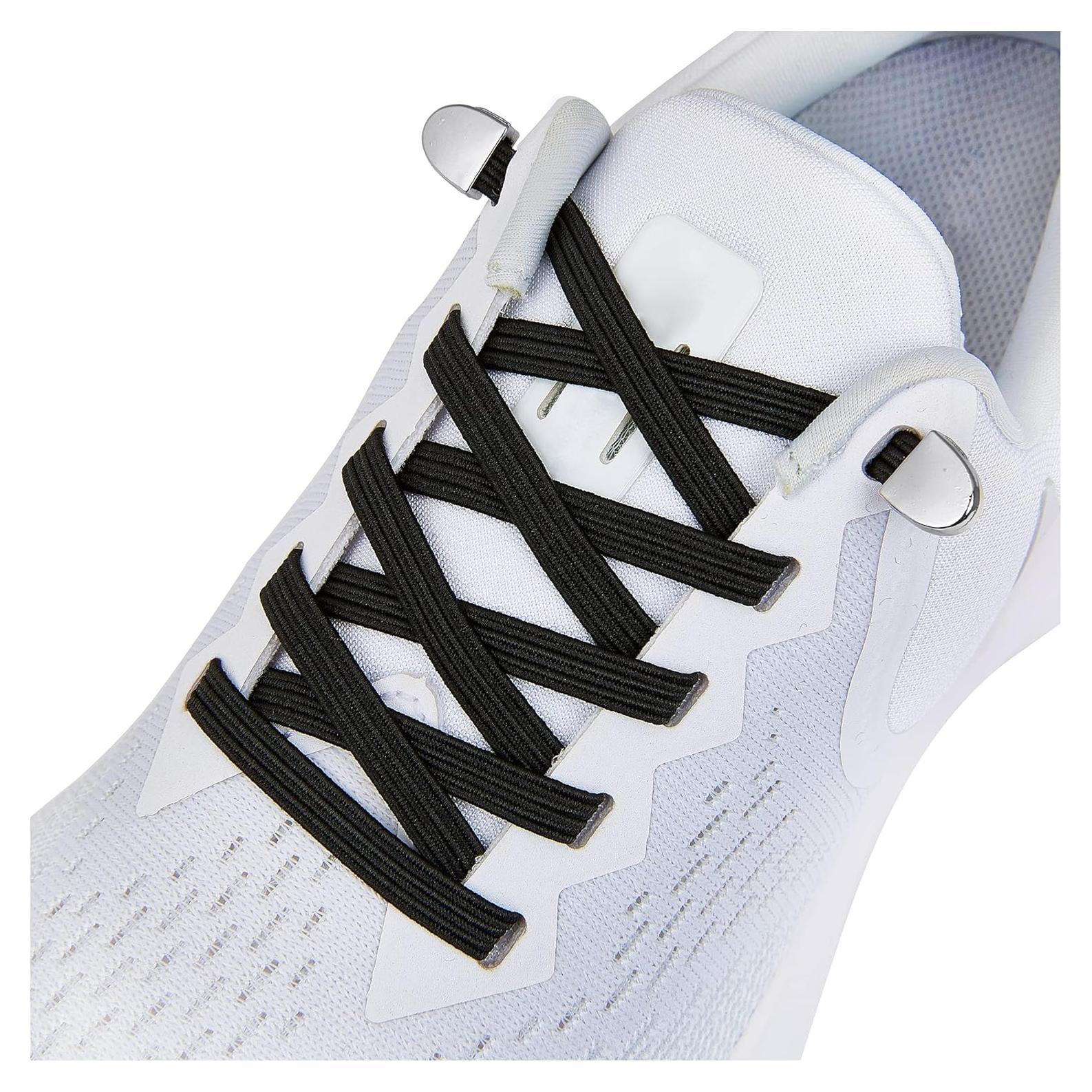 Cordones elásticos sin atar ANAN520 para adultos y niños - Negro