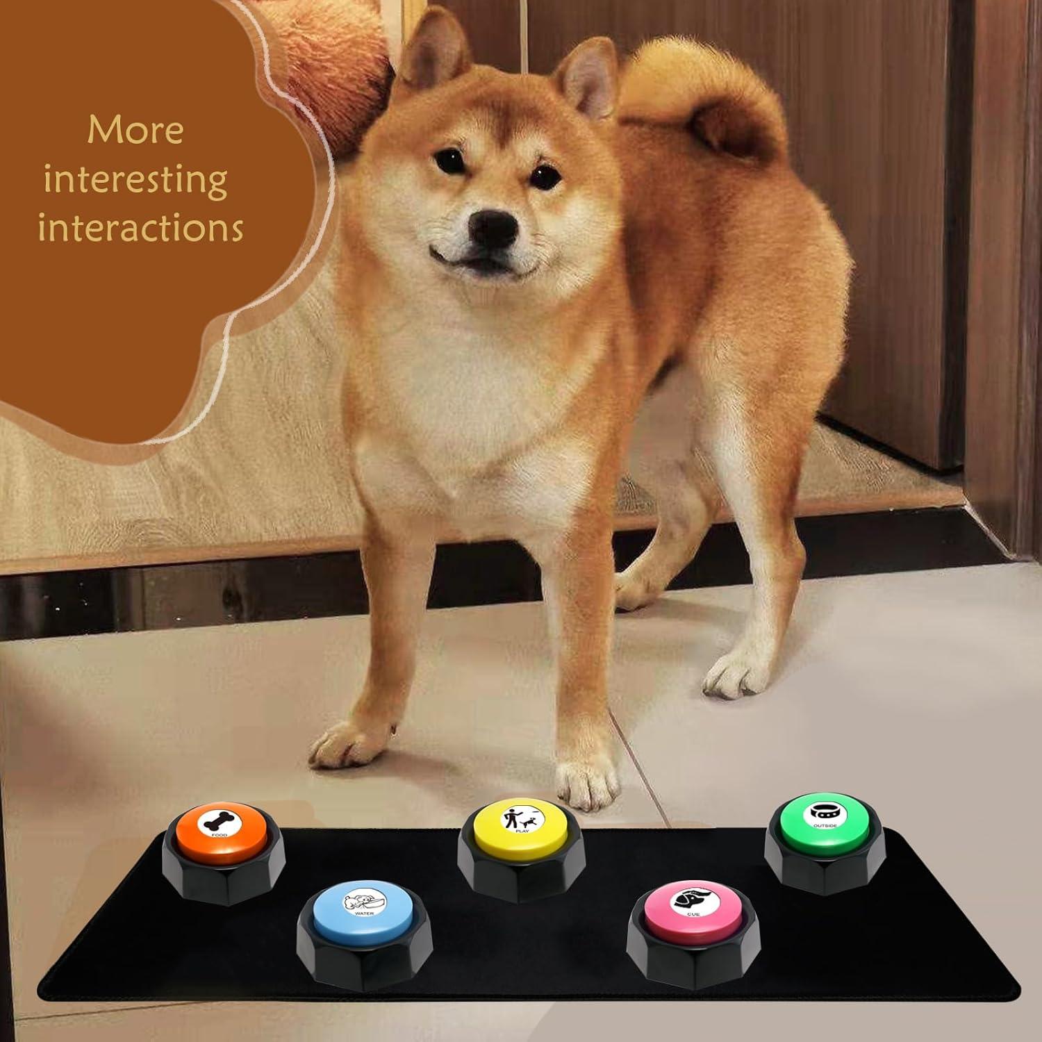 Set de Botones de Comunicación para Mascotas PENGHE - 5 Colores