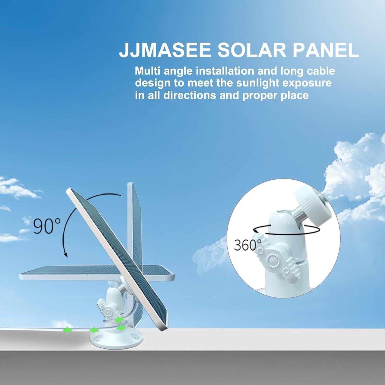 Cargador Solar JJMASEE para Cámara Arlo Essential 2K/XL