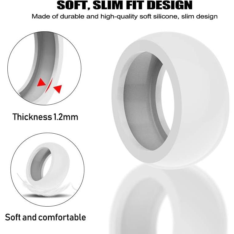 Funda de Silicona BO&DQQ para Anillo Oura Gen 3 - Paquete de 4