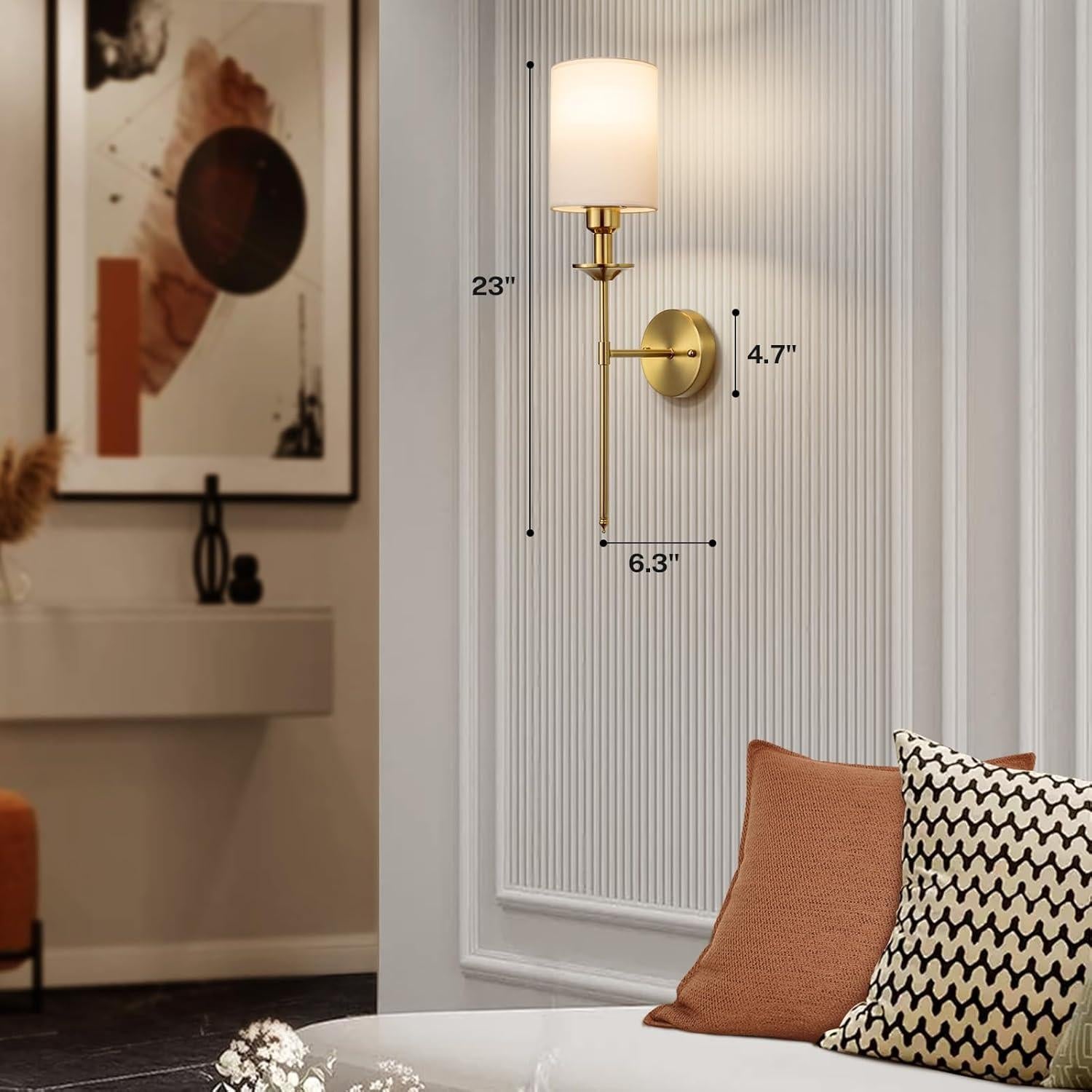 Juego de 2 Apliques de Pared Recargables Nooknova LED 5000mAh