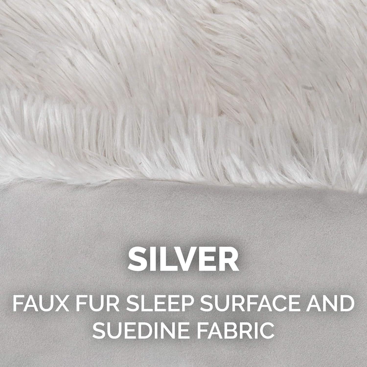 Cama Autocalentadora Furhaven para Gatos Pequeña - Plata