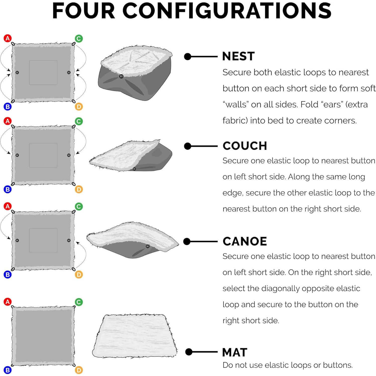 Cama Autocalentadora Furhaven para Gatos Pequeña - Plata