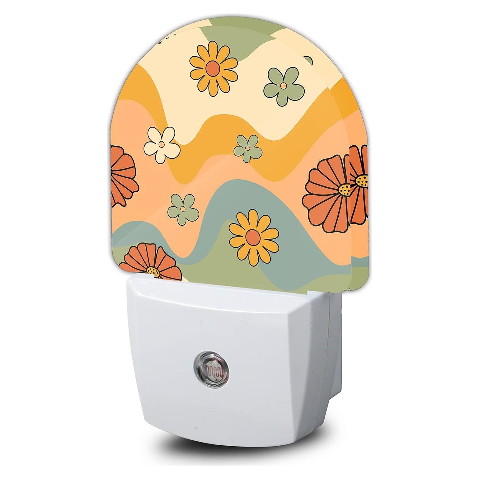 Luz Nocturna Enchufable AOWULA Olas Psicodélicas 9.5x6x5cm