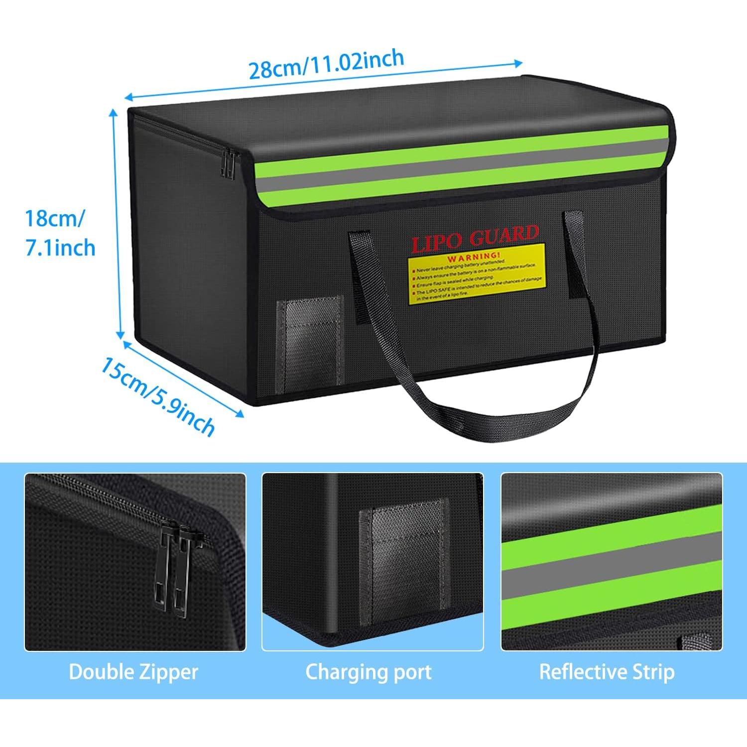 Bolsa de Seguridad para Baterías Lipo CNDHD 28x15x18cm