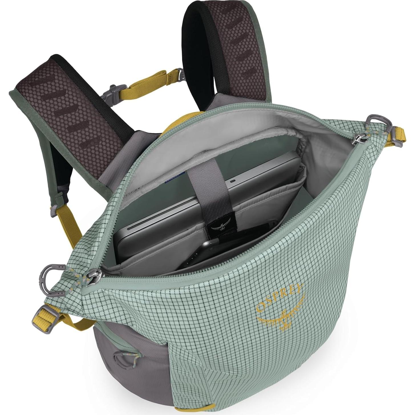 Mochila Osprey Transporter Zinch Resistente al Agua 22L Verde Menta