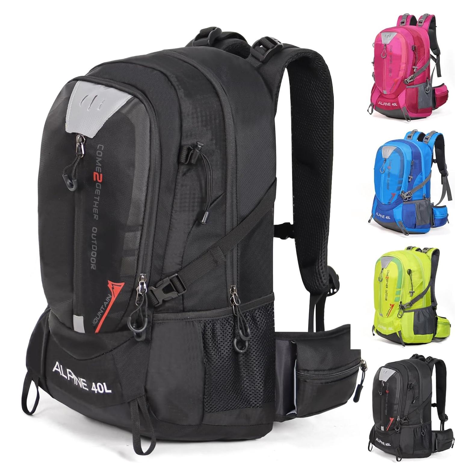 Mochila de Senderismo MIAZIB 40L Unisex con Funda para Lluvia