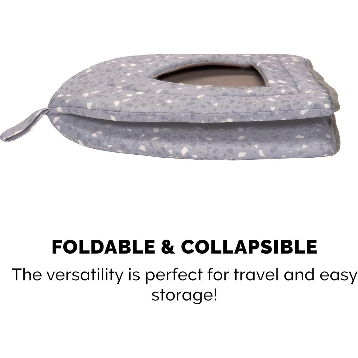 Cueva para Gatos Furhaven Pequeña Terrazzo Gris Lavable