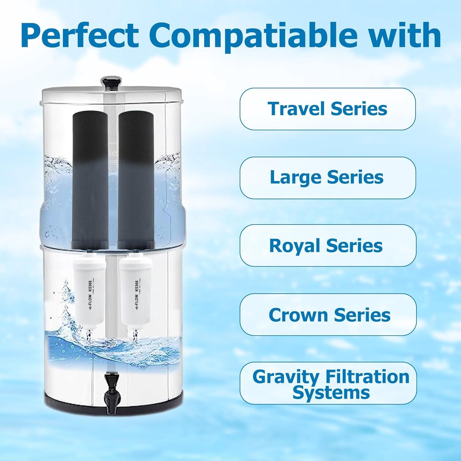 Filtros de Fluoruro Larayci para Berkey PF-2, Paquete de 4