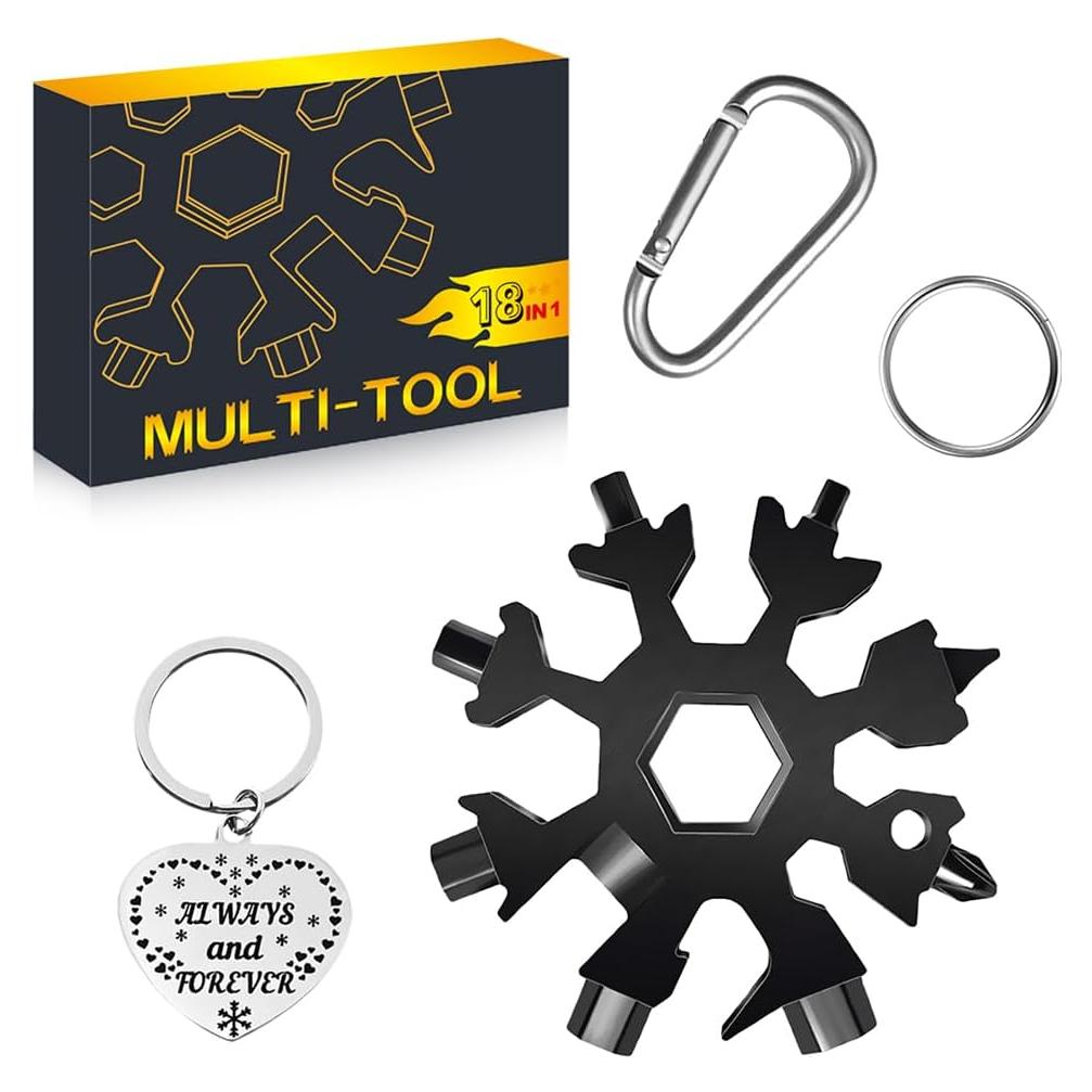 Herramienta Multiuso 18 en 1 Sixmill Negra para Hombres