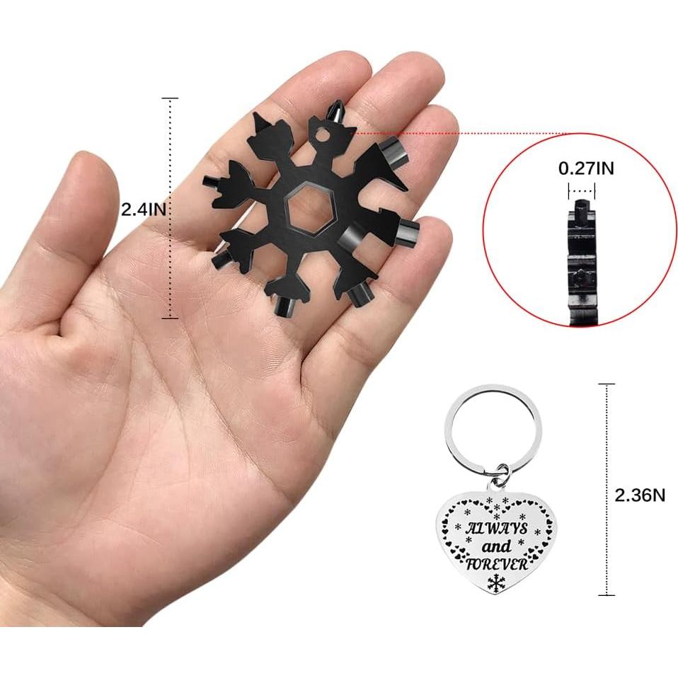 Herramienta Multiuso 18 en 1 Sixmill Negra para Hombres