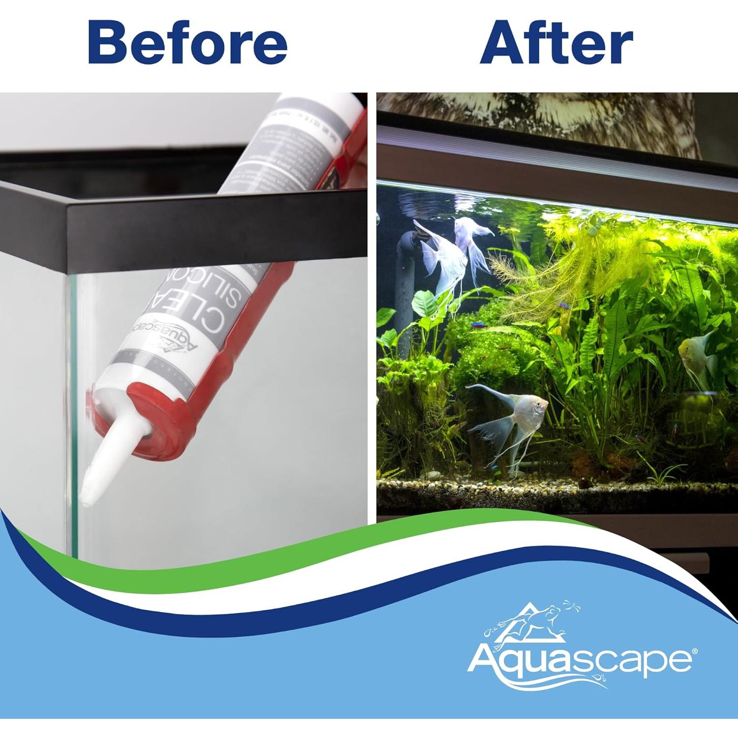 Sellador de Silicona Aquascape 22010 133.2 g Negro Seguro para Peces