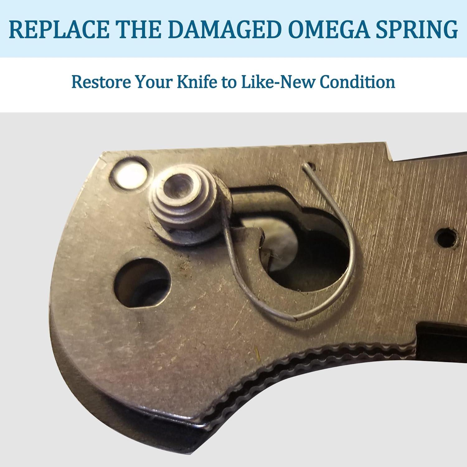 2 Resortes Omega Reemplazo para Cuchillos Benchmade - Acero Inoxidable 304