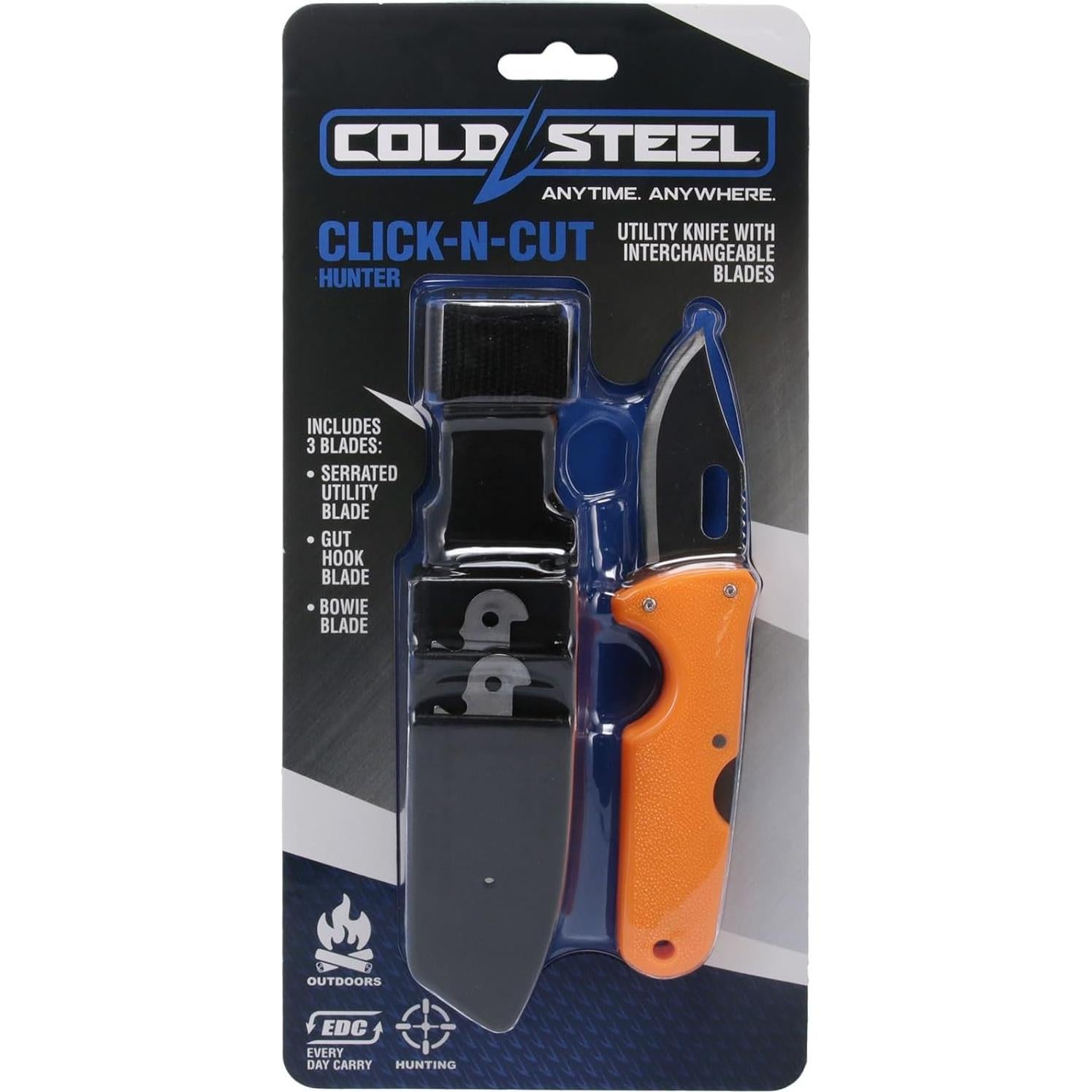 Cuchillo de Caza Fijo Cold Steel Click N Cut 16.51 cm 3 Cuchillas