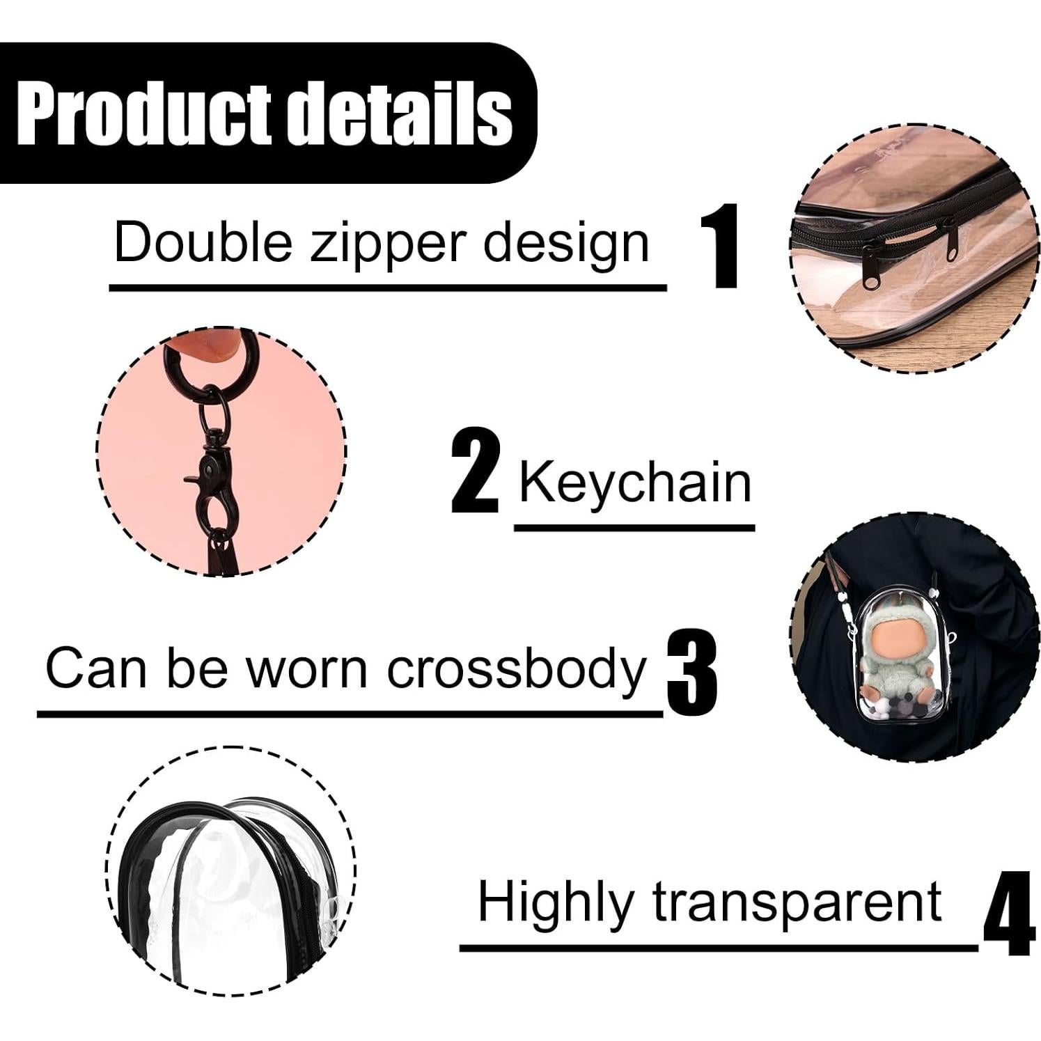 Estuche Protector para Muñecas de Peluche Tinoaly 15cm PVC