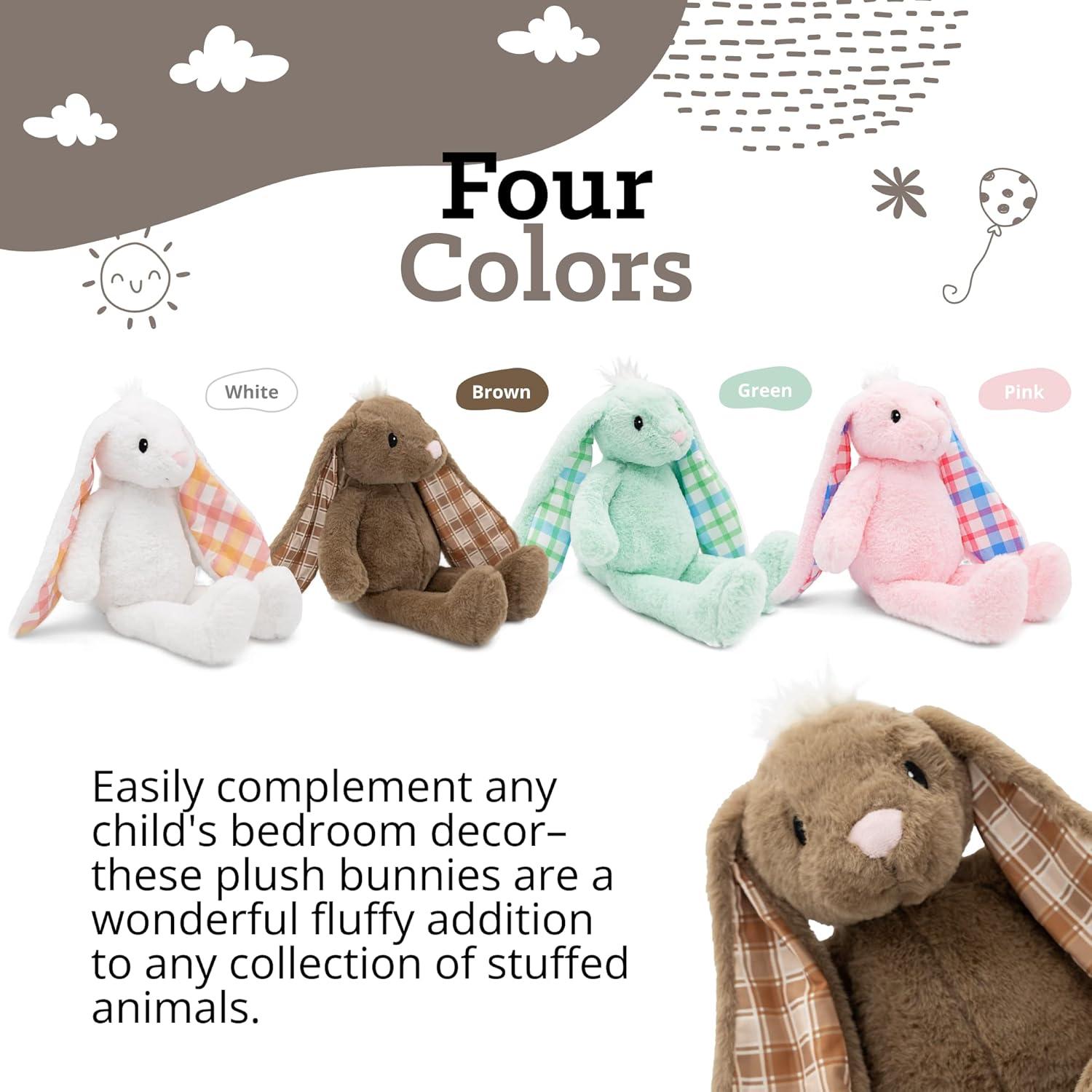 Conejo de Peluche Plushible Marrón 35.56 cm Suave para Niños