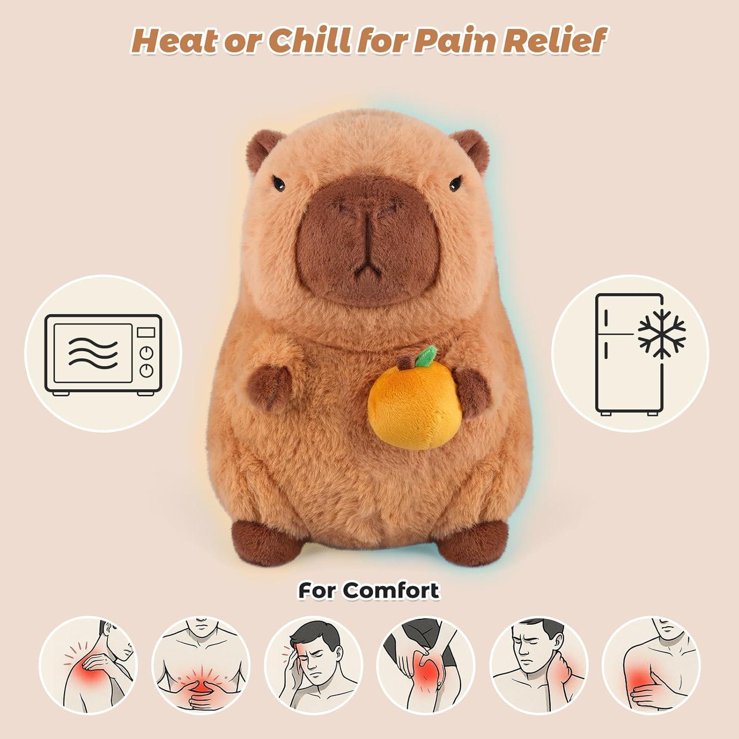 Almohadilla Térmica Capibara Bobbie & Laxi 0.68 kg Naranja