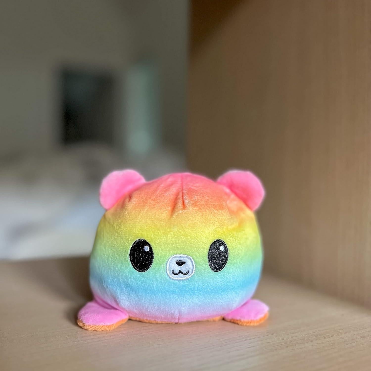 Peluche Reversible TeeTurtle Oso de Orgullo - 10.2 cm