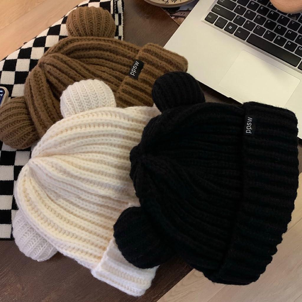 Gorro de Oso con Orejas VPTMRP Tejido Cálido Unisex