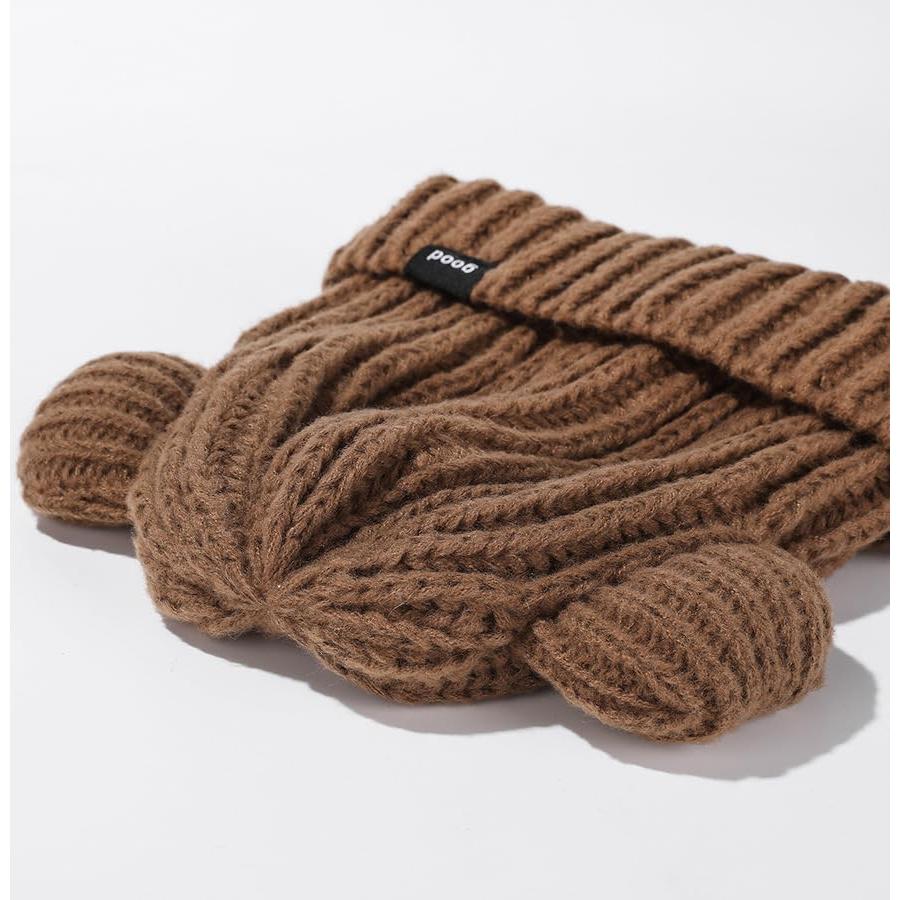 Gorro de Oso con Orejas VPTMRP Tejido Cálido Unisex