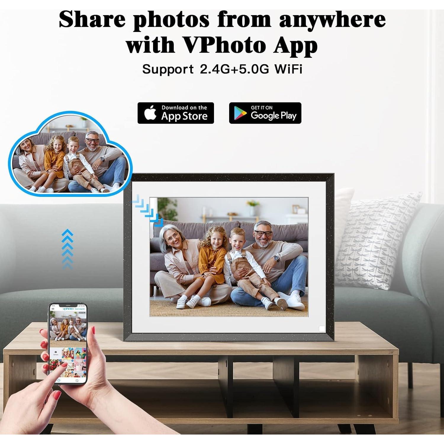 Marco de Fotos Digital WiFi FULLJA 9.7" 32GB Pantalla Táctil